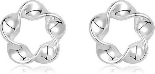 Lucky Star Jewelry Ohrstecker 999 Silber, Damen, Verdrehte Linie - Bild 1