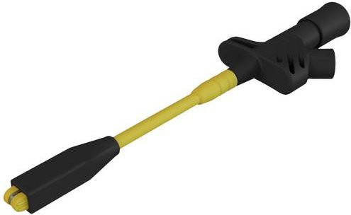 Hirschmann Test & Measurement KLEPS 2800sw Sicherheits-Abgreifklemme mit 4mm Steckanschluss, CAT III 1000V, Schwarz - Bild 1