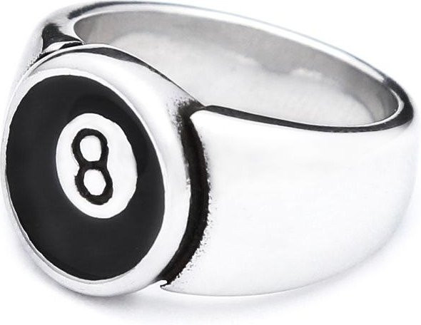 YIRAN Jewelry Ring Edelstahl, Schwarz, Herren Damen - Bild 1