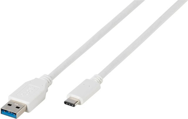 Vivanco USB Type-C auf USB 3.1 Type-A Kabel in Weiß, Länge: 2 m - Bild 1