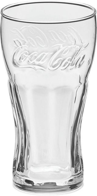 van Well Konturgläser Coca Cola Tumbler, transparent, 6er Pack, Durchmesser: 7,5 cm, Höhe: 14,5 cm, 300 ml - Bild 1