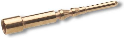 LAPP Rundstecker aus Messing in Gold, 10 Stück - Bild 1