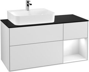 V&B Waschtischunterschrank Finion in Weiß lackiert, Breite: 120 cm, Tiefe: 50,1 cm, Höhe: 50,1 cm - Bild 1