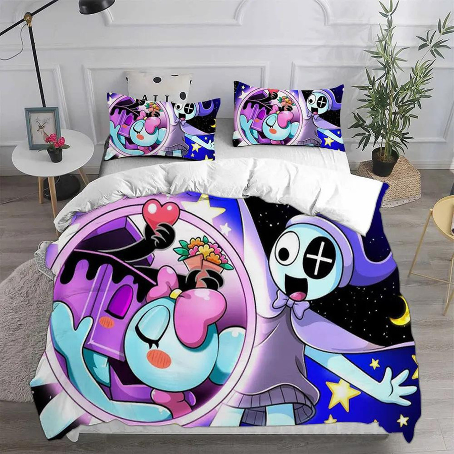 Dandy'S World Bettwäsche-Set mit Bettbezug und Kissenbezug, 3-teiliges Set für Kinder und Erwachsene, B/H: 180 x 220 cm - Bild 2
