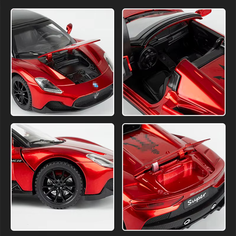 Maserati MC20 Cabrio, Sportwagen-Modell, 1:32, Metall, mit Licht und Sound - Bild 4