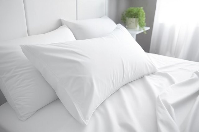 GRANA HOME Kissenbezüge aus 100% Baumwolle, 2er Pack, Weiß, B x L: 80 x 80 cm - Bild 1