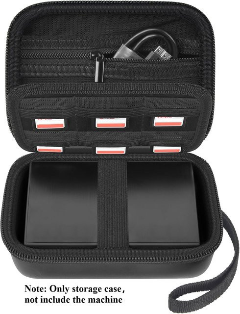 Kasfoti Externe Festplatten-Aufbewahrungstasche für Seagate, UnionSine, Toshiba und WD Elements Tragbare HDD SSD, Schwarz - Bild 1