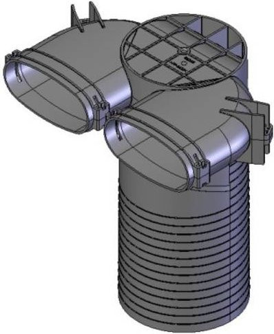 Helios Anschlussstutzen 3858 für Ventilatoren - Bild 1