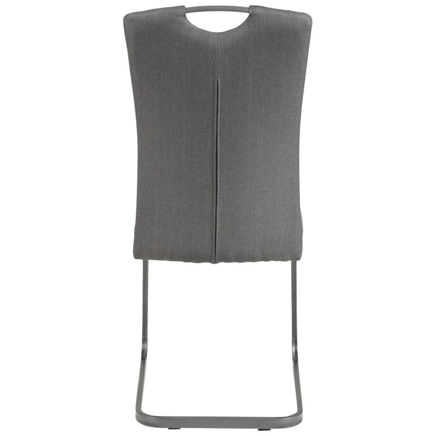 Hela Schwingstuhl Amber 2er Set in Anthrazit und Schwarz aus Webstoff und Kunstleder B/H/T: 43 x 98 x 56 cm - Bild 2