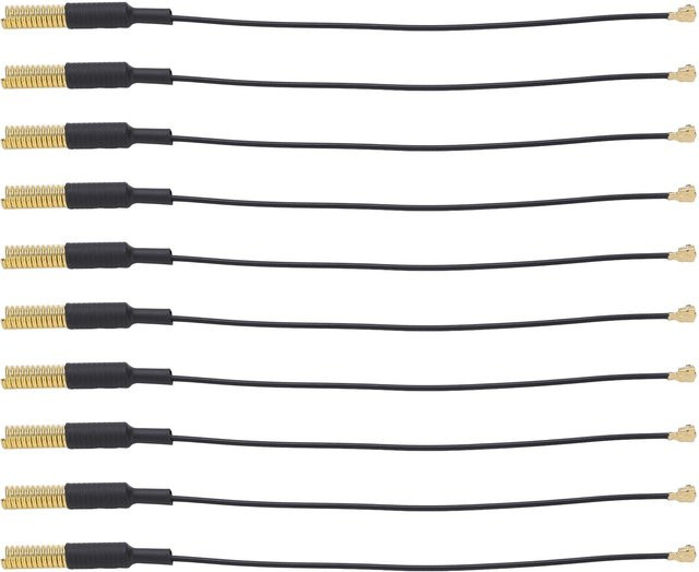 10er Set Semi Builtin Federantennen 4334 MHz mit IPEX-Schnittstelle aus reinem Kupfer RG1.13 für LoRa-Module, Multicolor - Bild 1