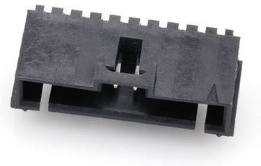 Molex Steckverbinder mit 10 Polen und 2,54 mm Rastermaß in Schwarz und Gold - Bild 1