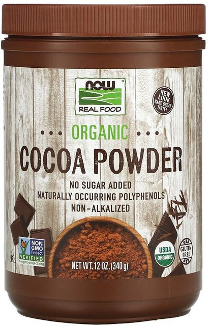 NOW Real Food Bio-Kakaopulver 340 g - Bild 1