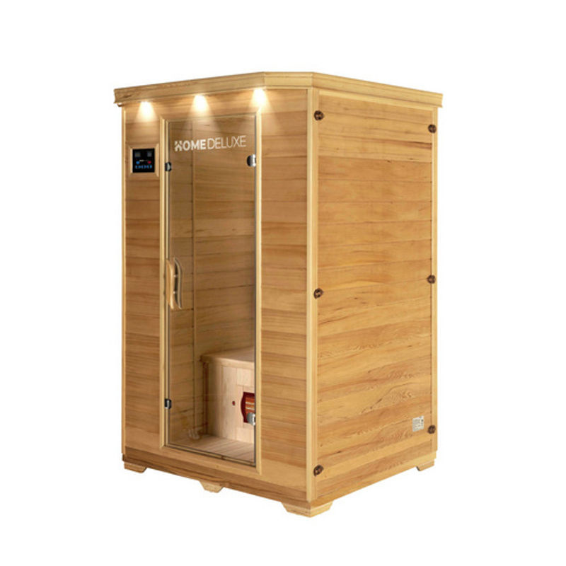 HOME DELUXE Infrarotkabine REDSUN M für 2 Personen aus Tannenholz in Beige, B: 120 cm, T: 105 cm, H: 190 cm - Bild 2