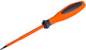 Klein Tools VDE Schlitzschraubendreher Schwarz Orange 3,5 mm Breite, 100 mm Länge - Bild 1