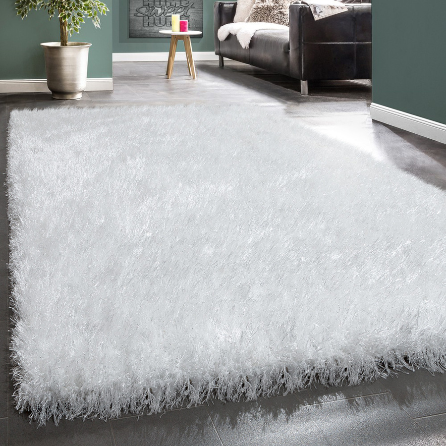 Hochflor-Teppich Glamorous in Weiß, B: 120 cm, L: 170 cm - Bild 2