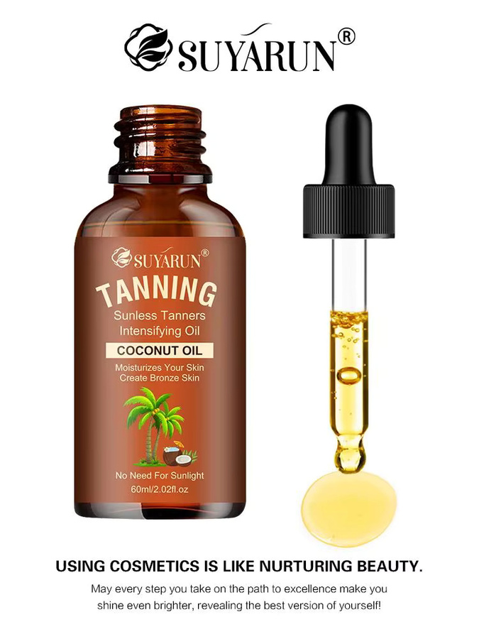 SUYARUN Selbstbräunungstropfen Serum mit Kokosnuss, 30 ml, Unisex - Bild 6