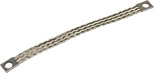 Schneider Electric NSYEB156D6 Erdungsband aus Kupfer-Zink-Legierung in Silber, 10 Stück, Breite: 12 mm, Länge: 150 mm - Bild 1