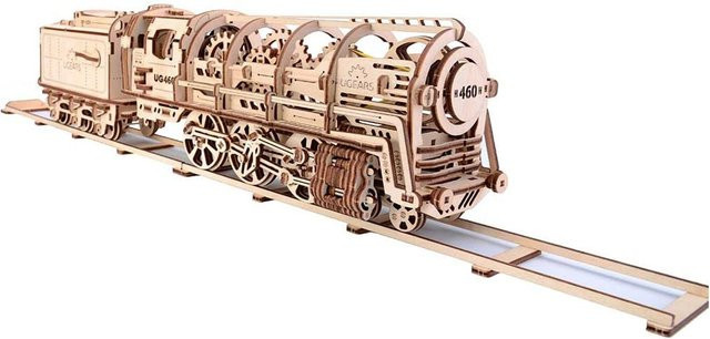 UGEARS Modellbausatz Dampflokomotive mit Tender - Bild 1
