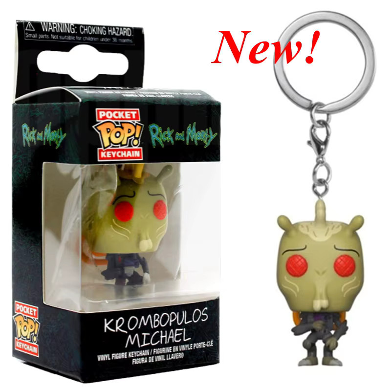 Funko Rick and Morty Pocket New Rick Hologram Space Morty Pickle Rick, Schlüsselanhänger Figur, ab 3 Jahre - Bild 2