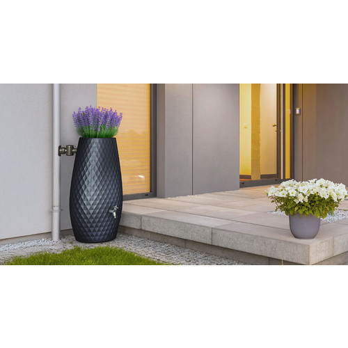 Garantia Regenspeicher Triagon 2in1 Bepflanzbare Regentonne, Farbe: Graphite Grey, Fassungsvermögen: 230 l - Bild 2