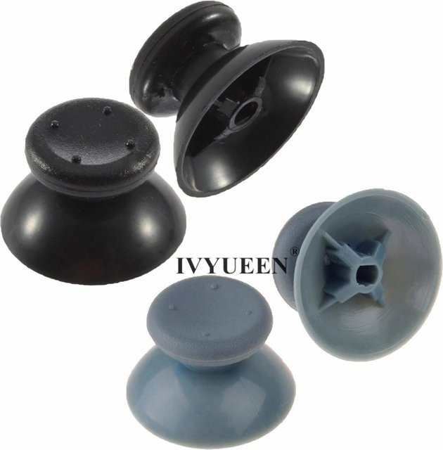 IVYUEEN Ersatz-Thumbsticks für Xbox 360 Controller, 3D-Analog-Joystick und Griffkappen in Schwarz - Bild 1