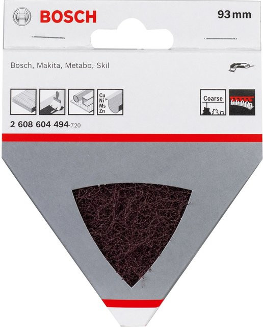 Bosch Pro Schleifvlies für Dreieckschleifer, Körnung 100, 100 Blatt, Breite: 9,3 cm - Bild 2
