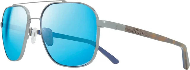Revo Harrison Sonnenbrille, Aviator, Vollrand, Titanium, Silber, Weiß, Herren - Bild 1