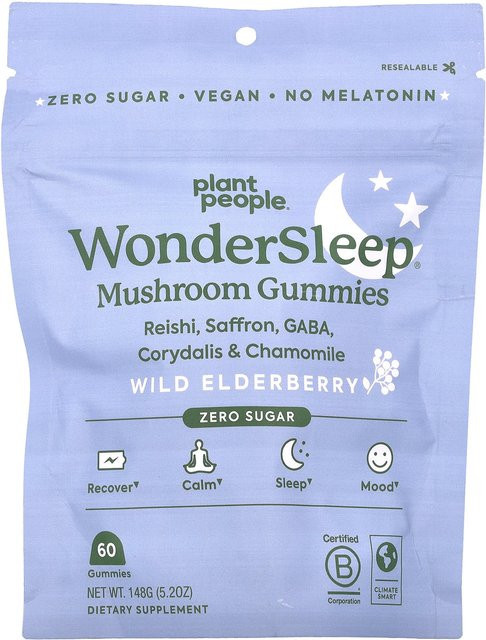 Plant People WonderSleep Pilzgummis Wilder Holunder 148 g - Bild 1