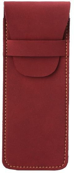 Mango Event Stifteetui aus Leder im Vintage-Stil in Rot - Bild 1