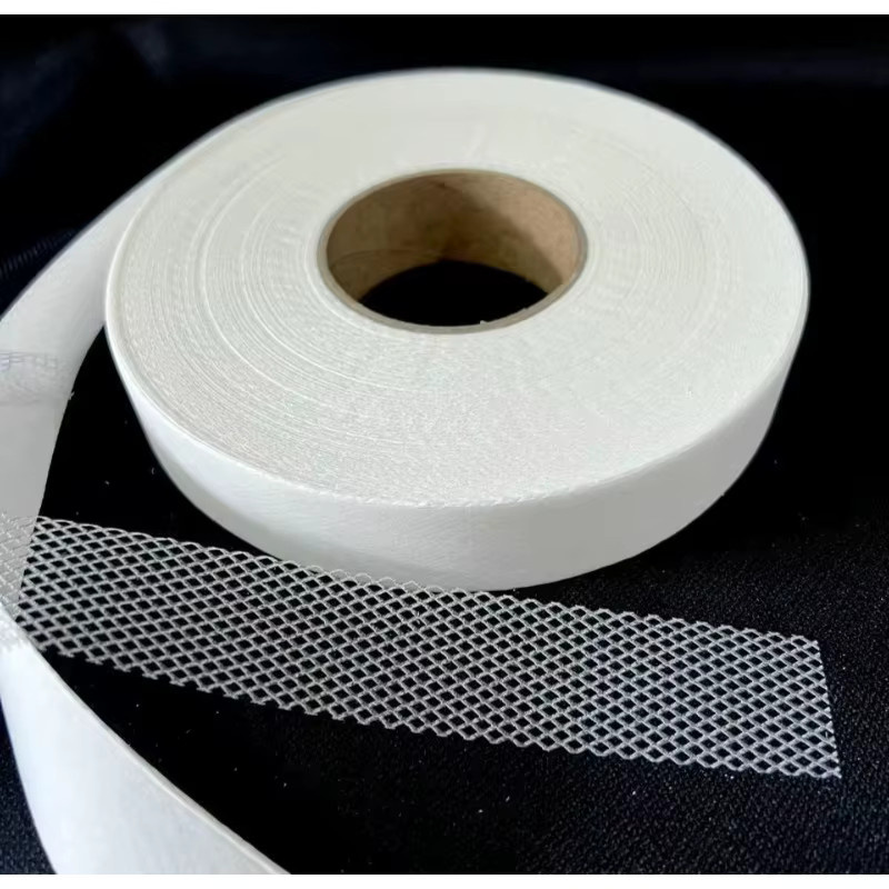 Doppelseitiges Heißschmelzklebeband in Weiß, 1 Rolle mit 50 m Länge für Bekleidungszubehör - Bild 5