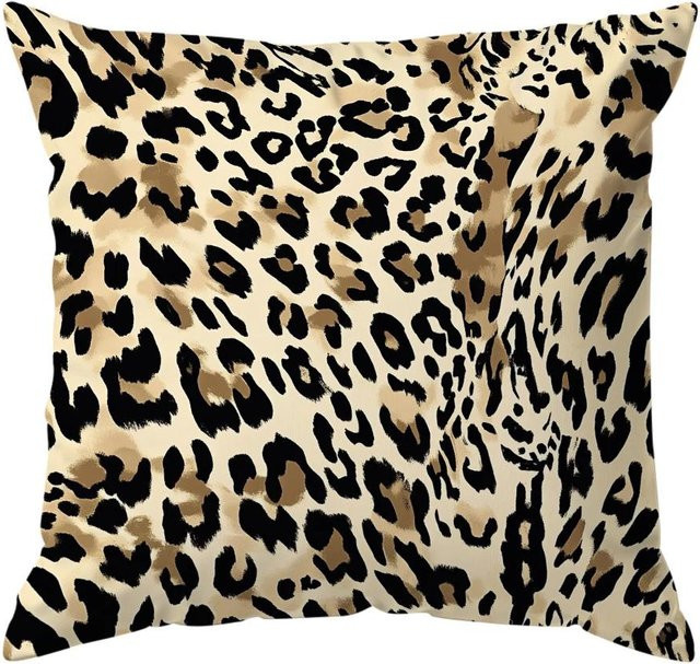 JMG Clothing Kissenbezug mit Leopardenmuster in Beige aus Polyester, B/B: 45 x 45 cm - Bild 1