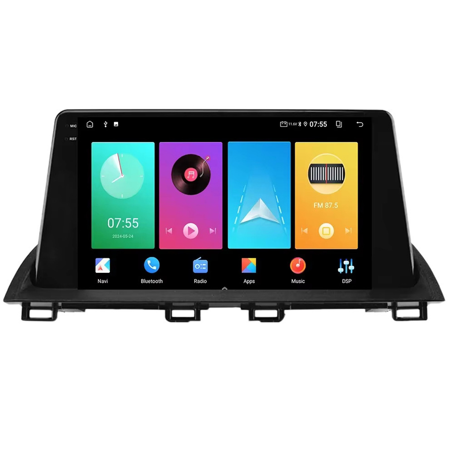 Icreative Android Autoradio mit Navigation, GPS und WLAN für Mazda 3 Axela 2014-2017, Multimedia Carplay Player, Schwarz - Bild 6