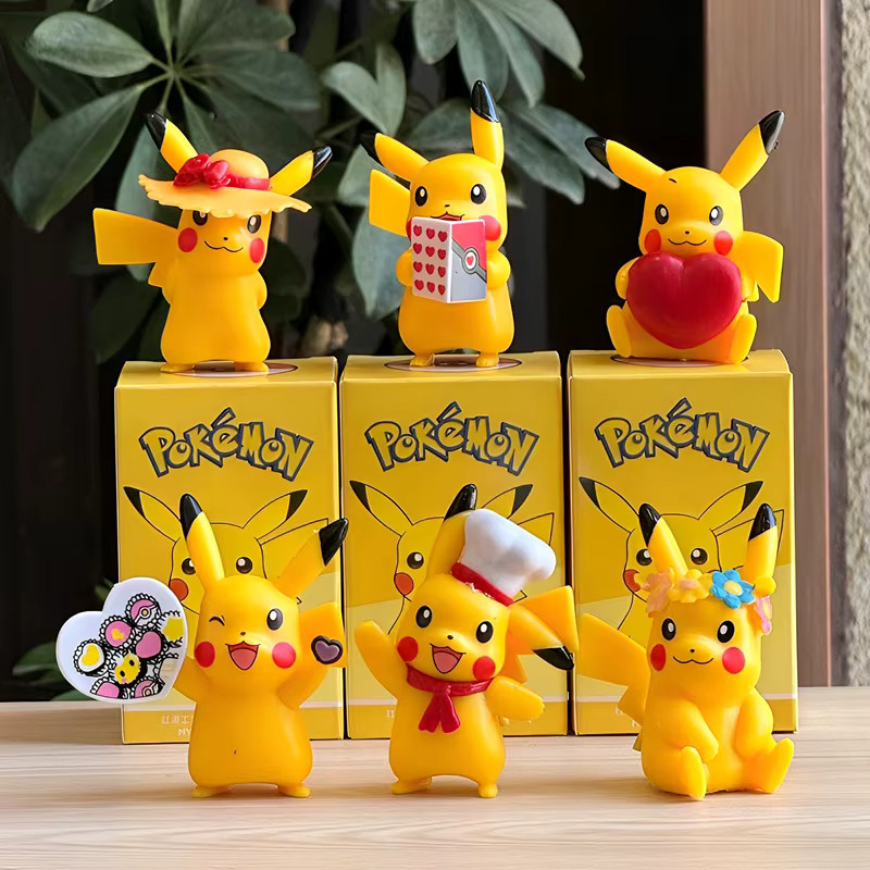 TAKARA TOMY Pokémon Pikachu, Mini PVC-Figur, Zubehör - Bild 2