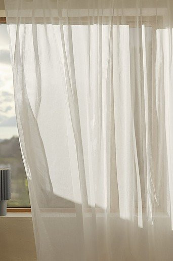 Jotex CORINNE Voile-Gardine extra breit, Weiß, transparent, Höhe: 280 cm - Bild 1