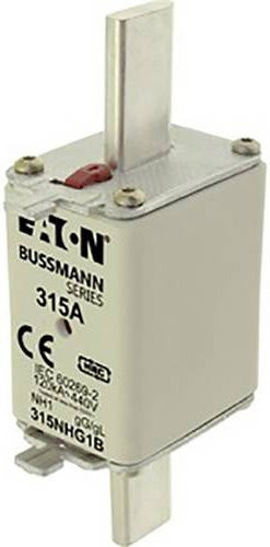Eaton NH-Sicherung 315NHG1B mit mechanischer Sicherungsanzeige, Größe 1, 315A, 500V, 3er-Set, Silber - Bild 1