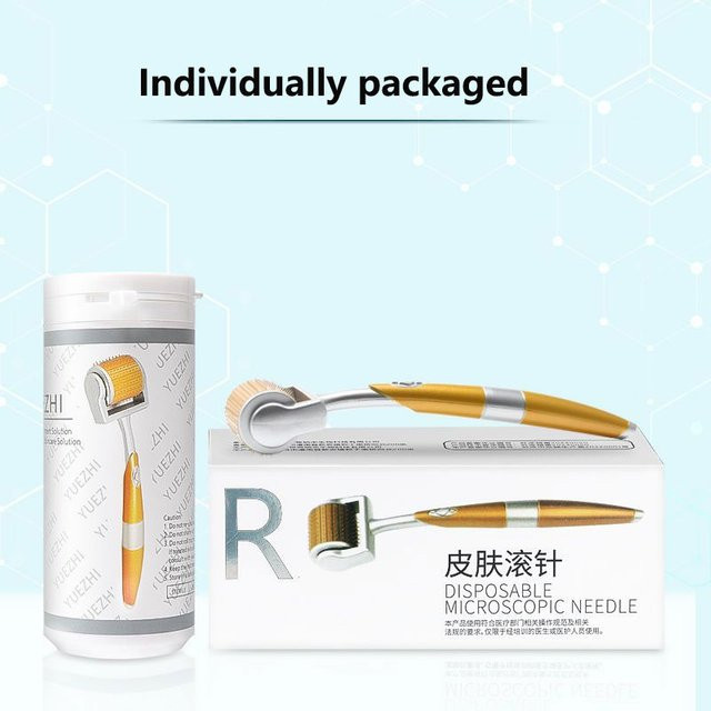 miqmi Derma Roller, 192 Titan-Nadeln, Gesicht und Körper, Unisex - Bild 1