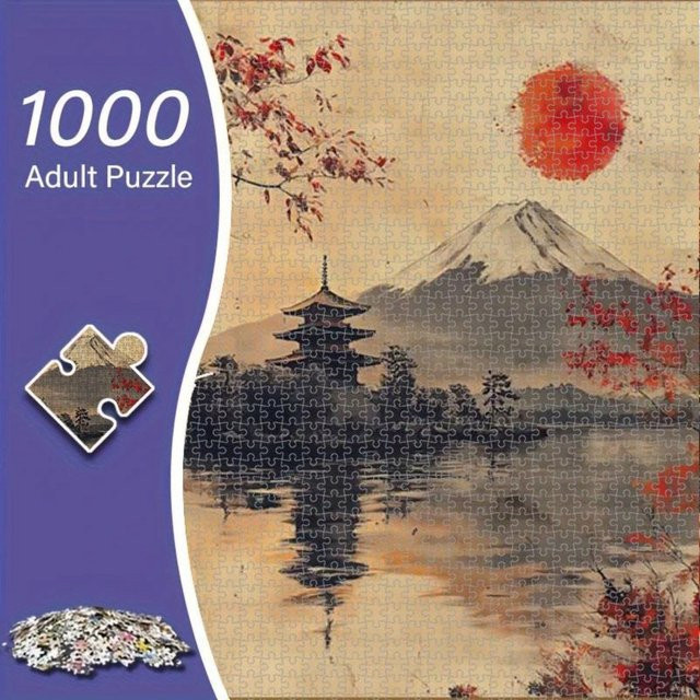 AZNM Japanisches Puzzle Mount Fuji, 1000 Teile - Bild 1