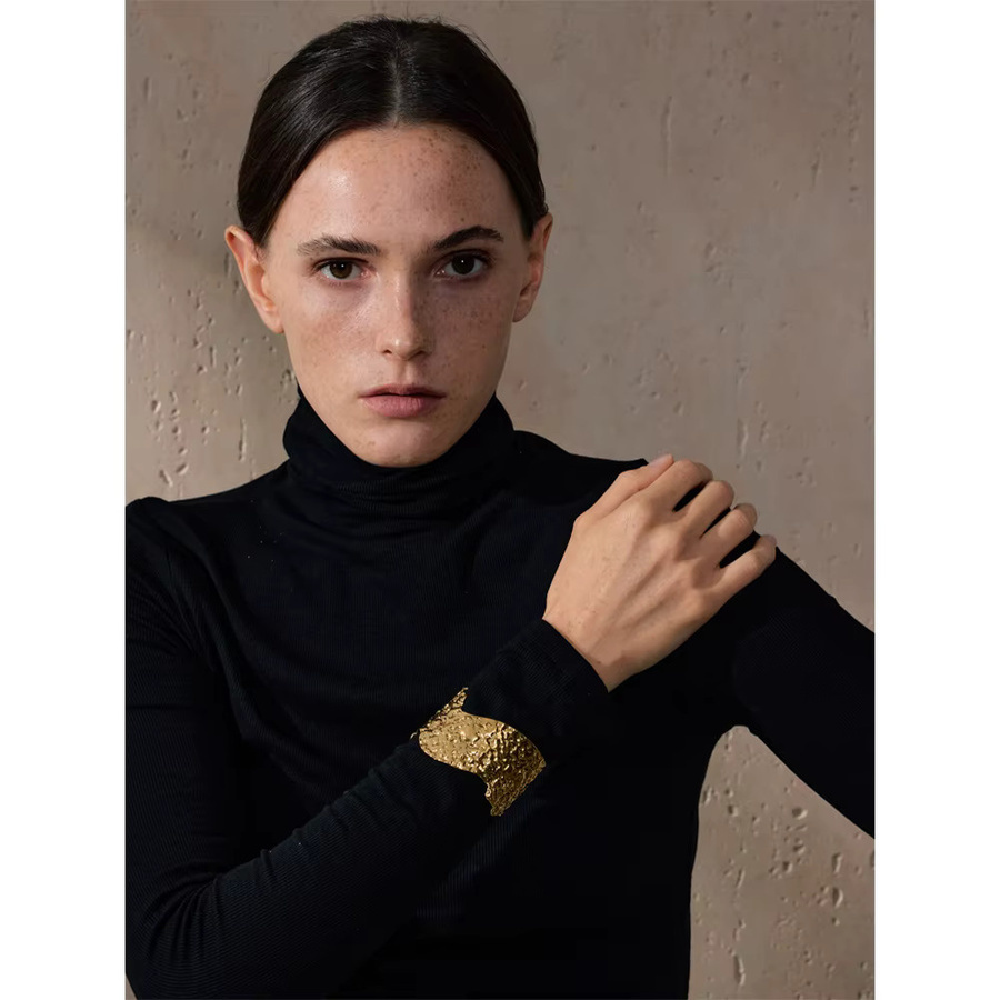 Yhpup Armband Armreif, Edelstahl, Gold, Damen - Bild 2
