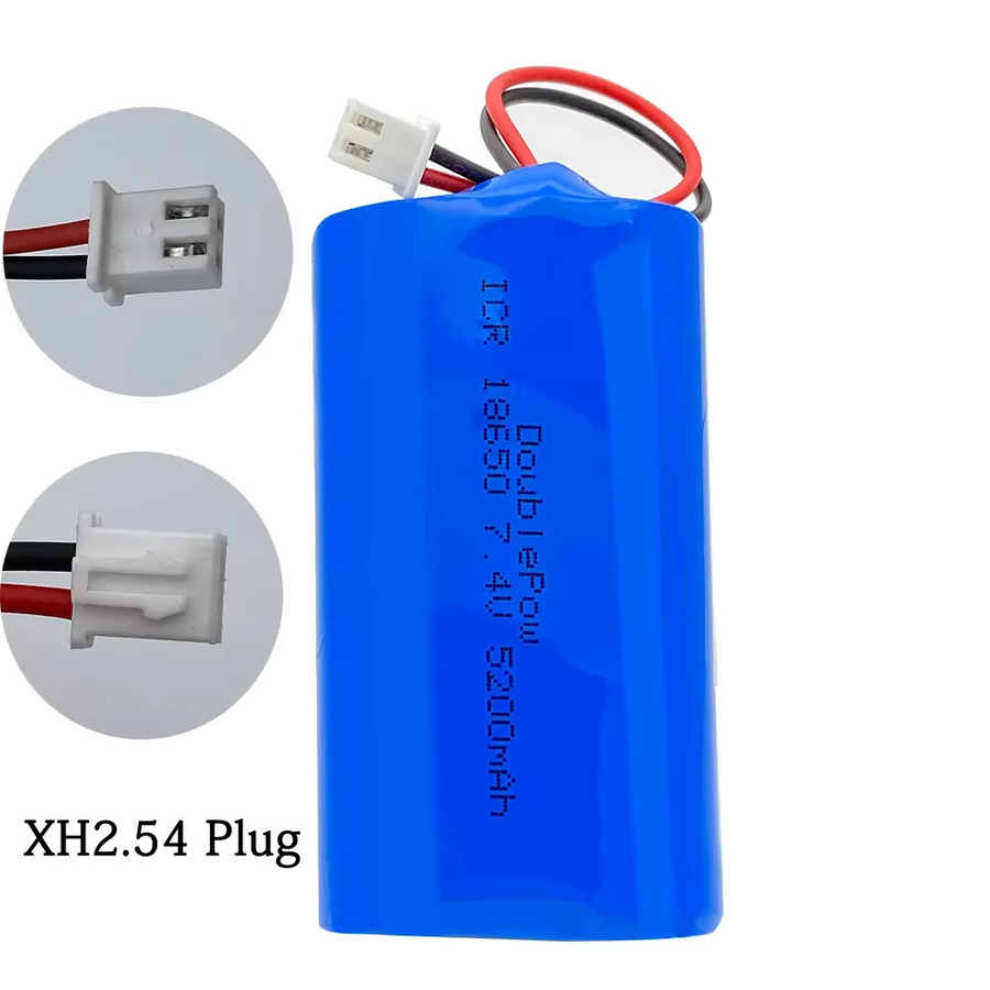 DOUBLEPOW Lithium-Ionen-Akku 7,4 V 5200 mAh in Blau für Audio-LED-Arbeitsleuchten und Überwachungskameras mit Schutzplatine - Bild 3
