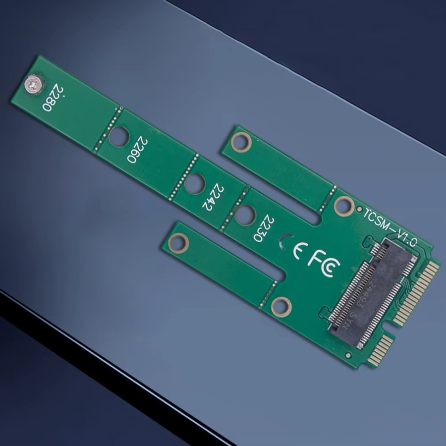 MSATA zu NGFF M.2 SSD Adapter Konverter für 2242/2260/2280 Formfaktoren in Grün - Bild 3