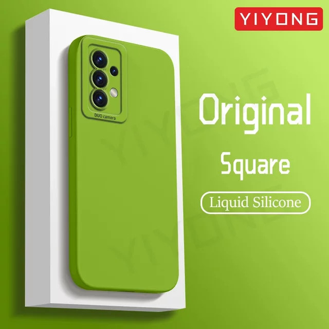 YIYONG Silikon Softcover für Samsung Galaxy A52, A52s, A54, A55 und A56 5G in Gelb und Grün - Bild 1