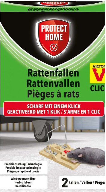 Protect Home Rattenfallen Click Set aus Kunststoff, 2 Stück - Bild 1