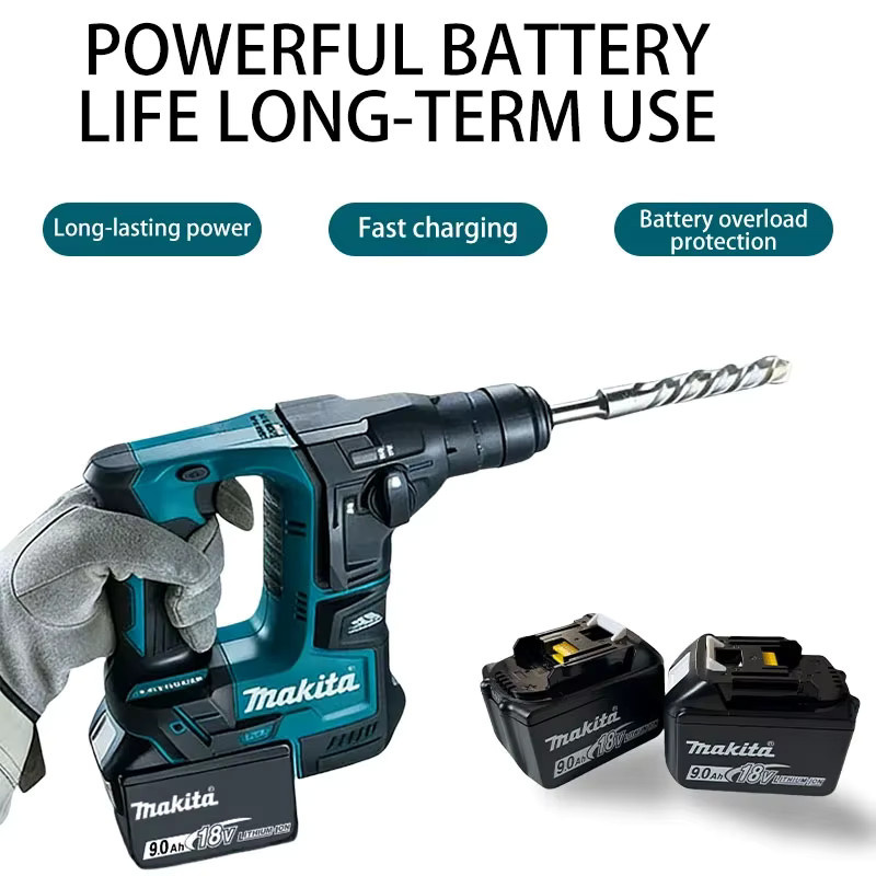 Makita 18V LXT Lithium-Ionen Ersatzakku mit 9,0 Ah für Elektrowerkzeuge (BL1860, BL1850, BL1860B) - Bild 5