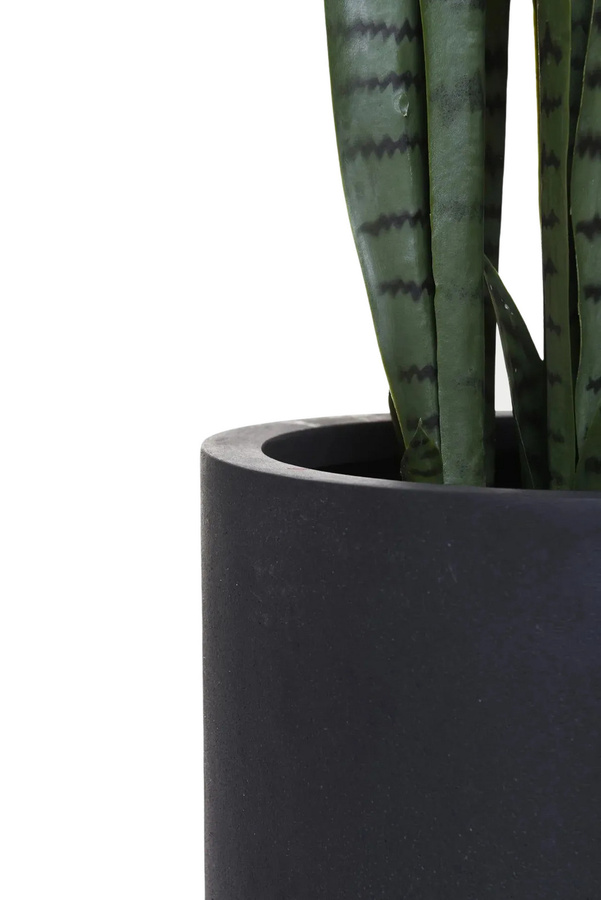 Pflanztopf Elvon von artplants in Schwarz, rund, Durchmesser: 29 cm, Höhe: 29 cm - Bild 3