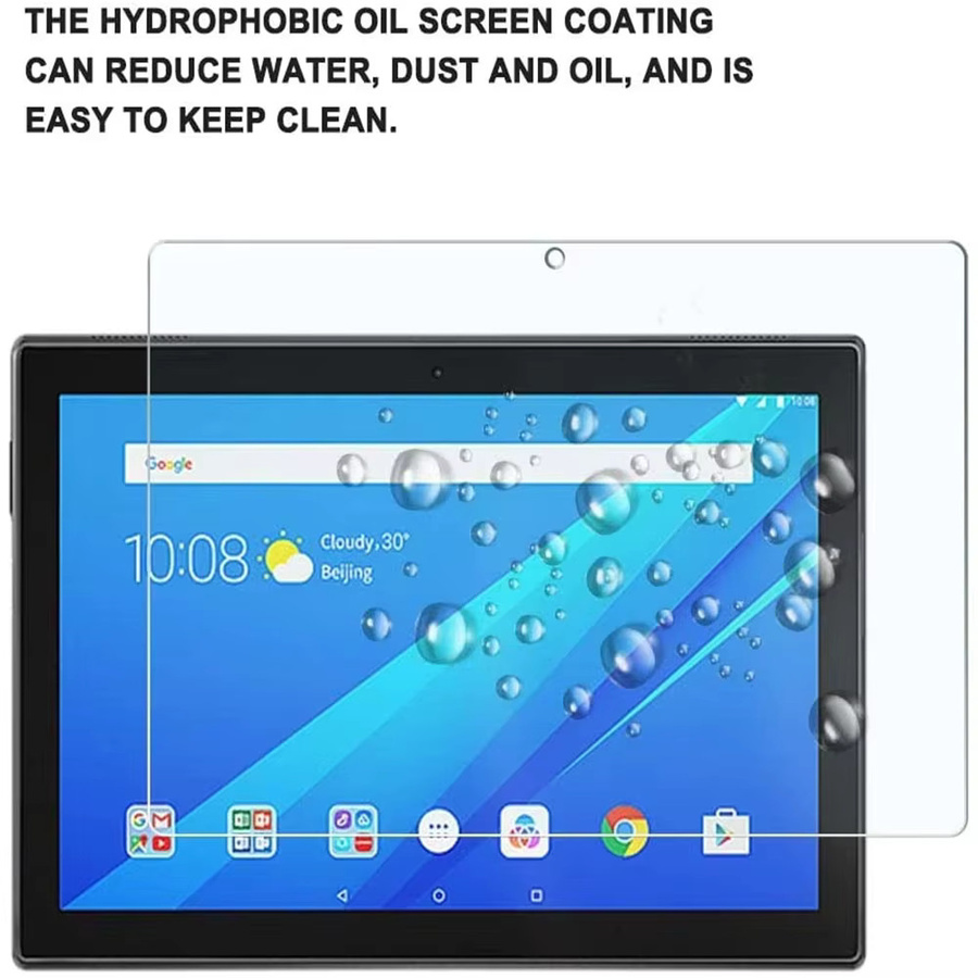 Lenovo Tab M10 TB-X605F X505F Displayschutzfolie aus 9H gehärtetem Glas, transparent, 1 Stück - Bild 6