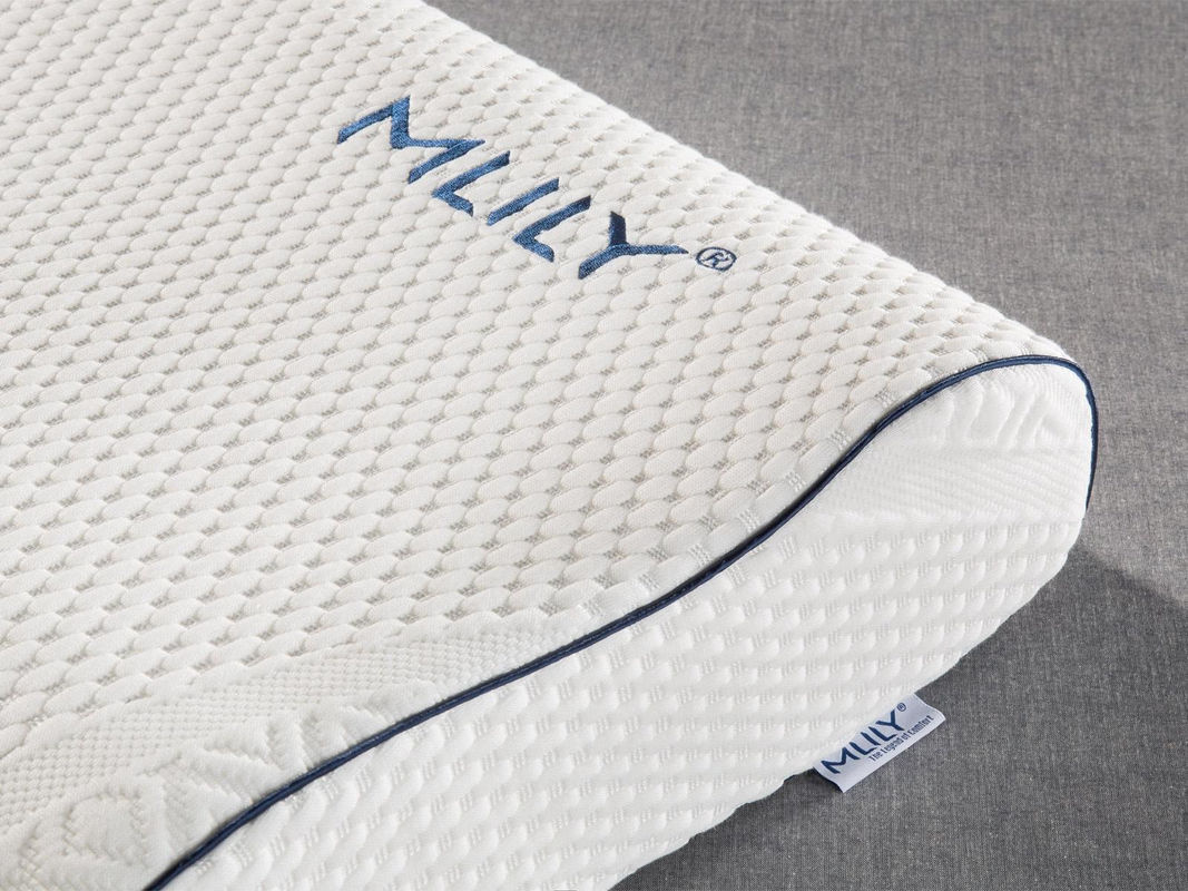 MLILY Touch Nackenkissen mit Memory Foam in Weiß, B/B/H: 60 x 40 x 10 cm - Bild 2