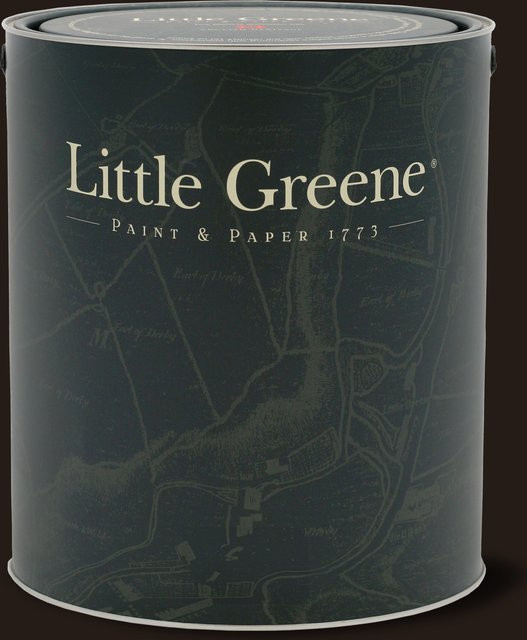 Little Greene Absolute Matt Emulsion Wandfarbe Chocolate Colour 124 in Braun, 5 l - Bild 1