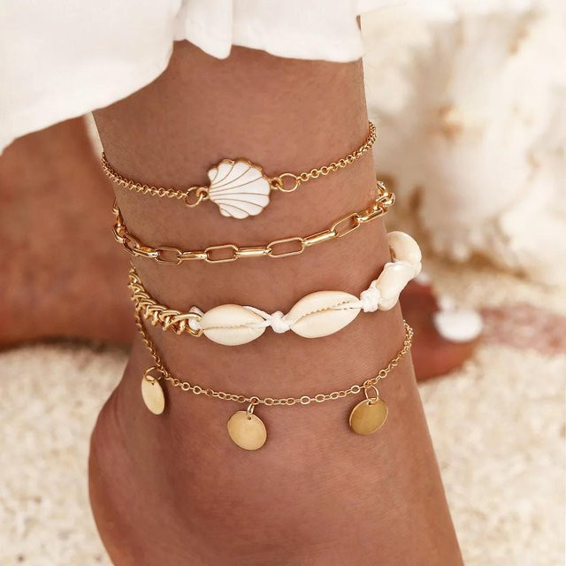 NATAWA Schmuck-Set, Kette, Fußkettchen, Armband, brown, Damen - Bild 1