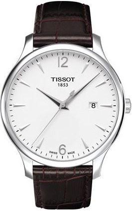 Tissot Armbanduhr, Quarz, Edelstahl, Leder, Weiß, Herren - Bild 1