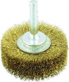 Osborn Rundbürste Messing Gold, Durchmesser: 40 mm, Drahtstärke: 6 mm, gewellt - Bild 1